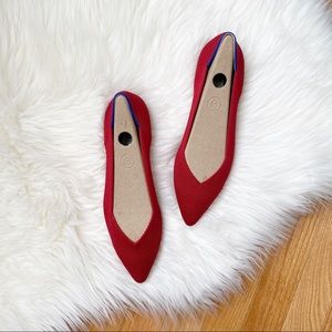 Rothys Red Chilli Point Flats No insole
